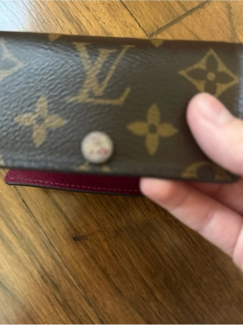 Louis Vuitton Monogram Key & Card Holder in Brown and Gold